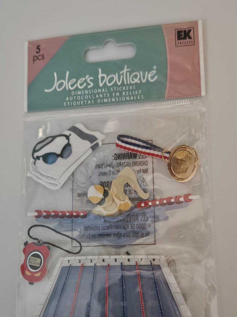 RARE JOLEE'S BOUTIQUE SWIMMING SWIM MEET OLYMPICS SCRAPBOOKING SPORTS STICKERS